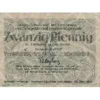 20 Pfennigs Straßenbahn