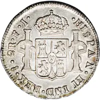2 Reales - Carlos IV bust of Carlos IV