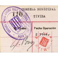 2 Pesetas Tivissa