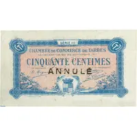 50 Centimes - Chambre de Commerce de Tarbes 65