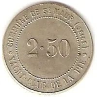 2.5 Francs - Yacht Club de la Pie Saint-Maur-des-Fossés
