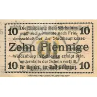 10 Pfennig black issue