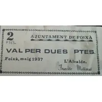 2 Pesetas Foixà
