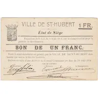 1 Franc Saint-Hubert