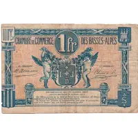 1 Franc - Chambre de Commerce des Basses-Alpes 04