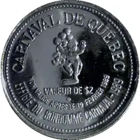 2 Carnaval Dollars - Quebec
