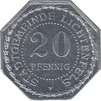 20 Pfennig - Lichtenfels Fachschule f. Korbflechterei
