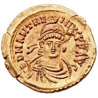 Solidus - Anthemius SALVS REI PVBLICAE, Rome