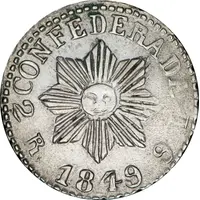 2 Reales 8 Pointed Sun Default Category Coins Americas Argentina Argentine provinces Córdoba