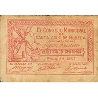 25 Céntimos Santa Cruz de Mudela