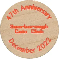 Wooden Token - Scarborough Coin Club Ontario