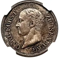 1 Ducat - Charles Silver pattern strike