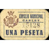 1 Peseta Carlet