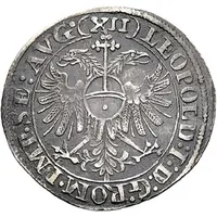 12 Kreuzer - Leopold I ornate shield