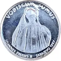 Medal - Visit of John Paul II to Sarajevo 19 mm