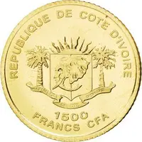 1500 Francs CFA Colossus of Rhodes