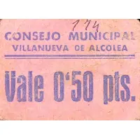 0.50 Pesetas Villanueva de Alcolea