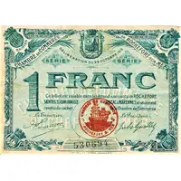 1 Franc - Chambre de Commerce de Rochefort-sur-Mer 17