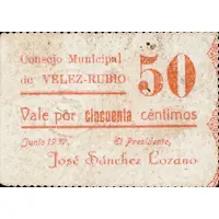 50 Céntimos Vélez-Rubio