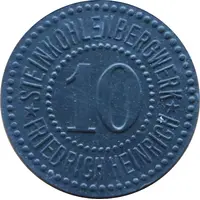 10 Pfennig - Lintfort Steinkohlenbergwerk Friedrich Heinrich