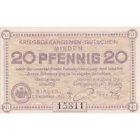 20 Pfennigs Kriegsgefangenenlager