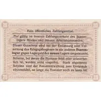 20 Pfennigs Kriegsgefangenenlager