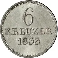 6 Kreuzers - William II and Frederick William