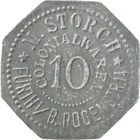 10 Pfennigs - Fürth M. Storch Colonialwaren