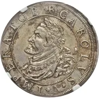 1/2 Thaler - Immobilization in the name of Charles V