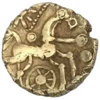 Gold 1/4 Stater Two Wheels Right