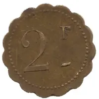 2 Francs - Maison Carcanague Paris