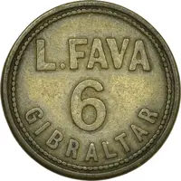 6 Pence L. Fava, Gibraltar