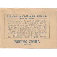 50 Heller Stein an der Donau