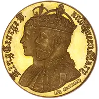Medal - George V Coronation, gold