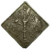 Médaille protestante Chute & Rédemption - type Klippe