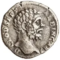 Denarius - Clodius Albinus ROMAE AETERNAE, Roma