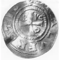 Denier - Burchard II avec empereur Henri IV