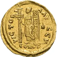 Solidus - Zeno VICTORIA AVGGG, Constantinopolis