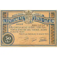 50 Céntimos Fonts de Sacalm