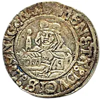 1 Groschen - Frederick II Eagle