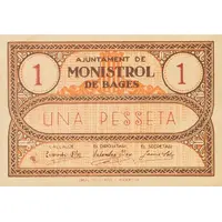 1 Peseta Monistrol de Bages