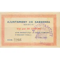 50 Céntimos Sasserra de Bages