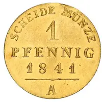 1 Pfennig - Henry LXXII Gold Pattern