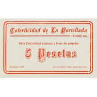 5 Pesetas La Portellada