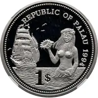 1 Dollar Fish and Coral - Palladium Essai