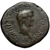 Æ22 - Nero DIVVS CLAVDIVS VOLVMNIO LVPINO II (IR (I)