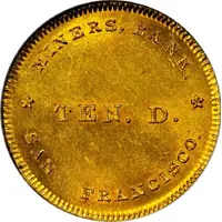 10 Dollars - Miners Bank