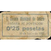 0.25 Pesetas Señera