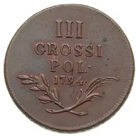 3 Grossi - Franz II Coin for the Imperial Austrian Army