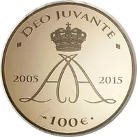 100 euros - Albert II Dix ans de règne